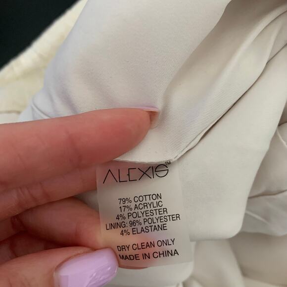 Alexis Ivory Fringed Tatum Tweed Wide Leg Pants Womens Small - Picture 11 of 16